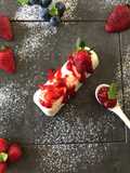 Panna Cotta with Strawberry Compote