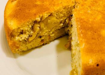 Easy Recipe 3 ingredient banana cake Delicious