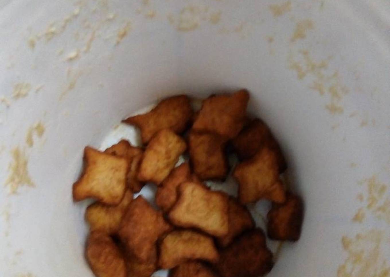 Homemade mandazi for a large gathering