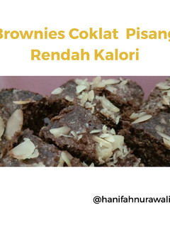 Foto resep Brownies Coklat Pisang Rendah Kalori