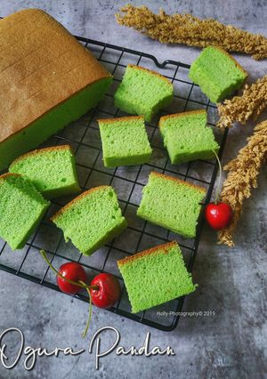 Foto resep Ogura Pandan Cake