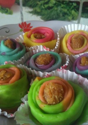Foto resep Dadar gulung mawar durian
