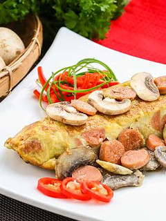 Foto resep Resep Omelet Sosis Jamur