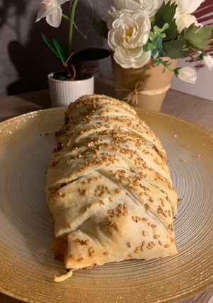 Une photo de Tresse feuilletée au poulet