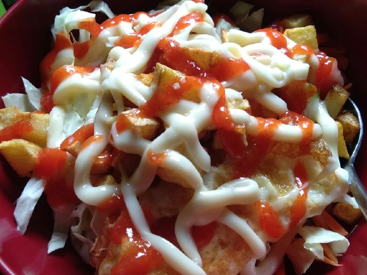 Langkah Mudah untuk Menyiapkan Resep  Simple Salad yang Lezat Sekali, Lezat Sekali