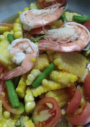 รูปของ ตำข้าวโพดกุ้ง