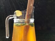Una foto de refresco de menta