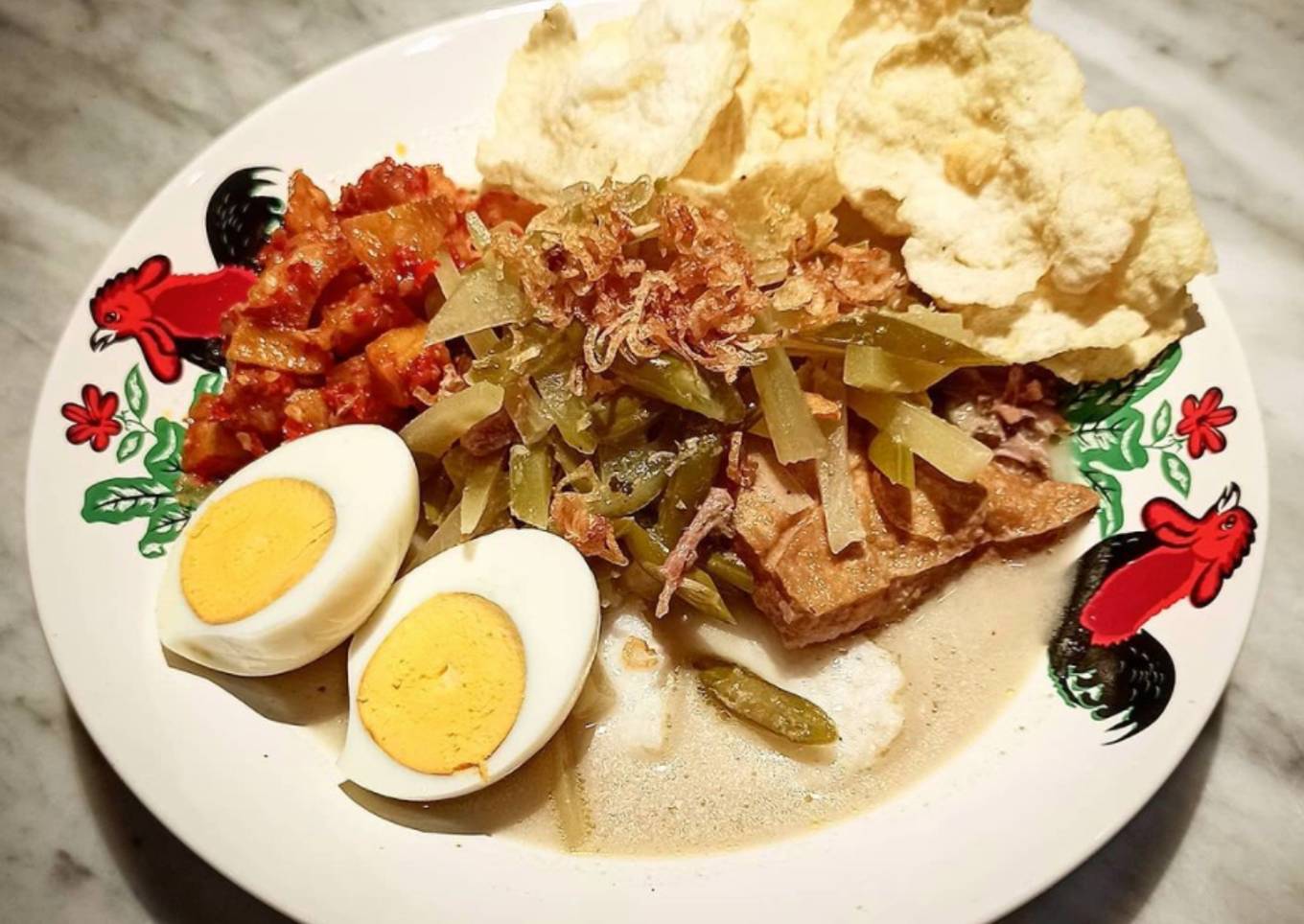 Sayur Ketupat Kuah Soto Banjar