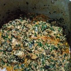 Sea food Egusi Soup A picture of Sea food Egusi Soup.
