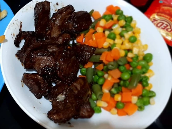Langkah Gampang Menyiapkan Resep Beef Steak Teriyaki Anti Ribet, Sempurna