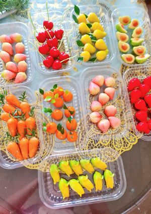 Hình của món Bánh đậu xanh tạo hình.