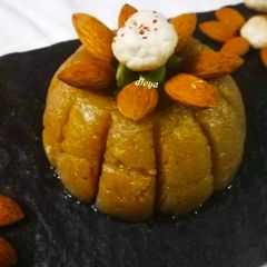 A picture of Badam Pholmakhani halwa.