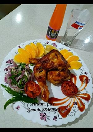 عکسی از دستور 👈مرغ کبابی در فر 👉