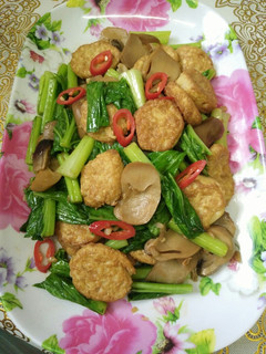 Foto resep *egg tofu mushroom*