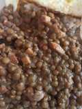 Nutritivas lentejas con tocino