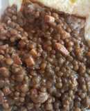 Nutritivas lentejas con tocino
