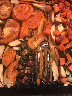 Una foto de Verduras al horno light