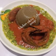 Melon Okro soup A picture of Melon Okro soup.