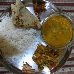 A picture of Lunch thali.
