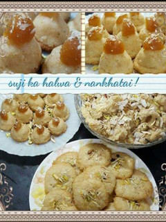 A picture of Halwa khatai.