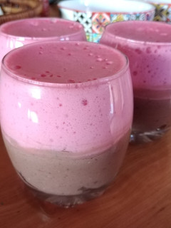 Una foto de Postre Bicolor
