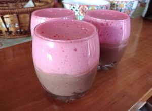 Una foto de Postre Bicolor