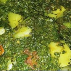 A picture of Methi aloo ki sabji.