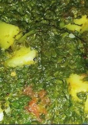 A picture of Methi aloo ki sabji.