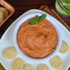 A picture of Roasted Red Bell Pepper Dip.