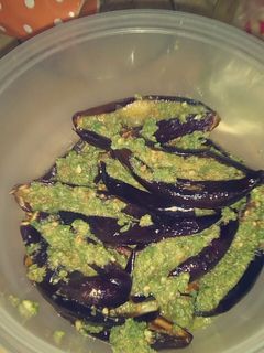 صورة لوصفة باذنجان بالخلطه