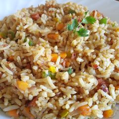 Re-using leftover rice A picture of Re-using leftover rice.