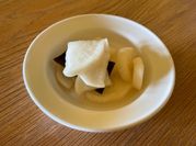 A picture of pickled daikon radish
