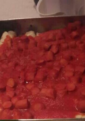 Una foto de Canelones de jamón y queso