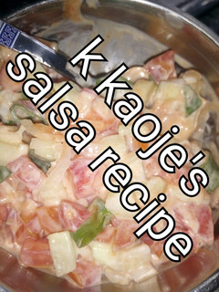 A picture of My home made salsa.