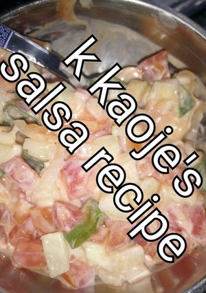 A picture of My home made salsa.