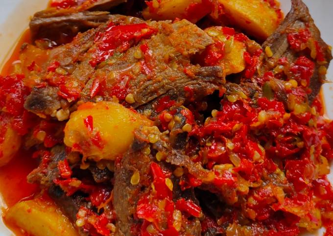 Dendeng Balado Basah