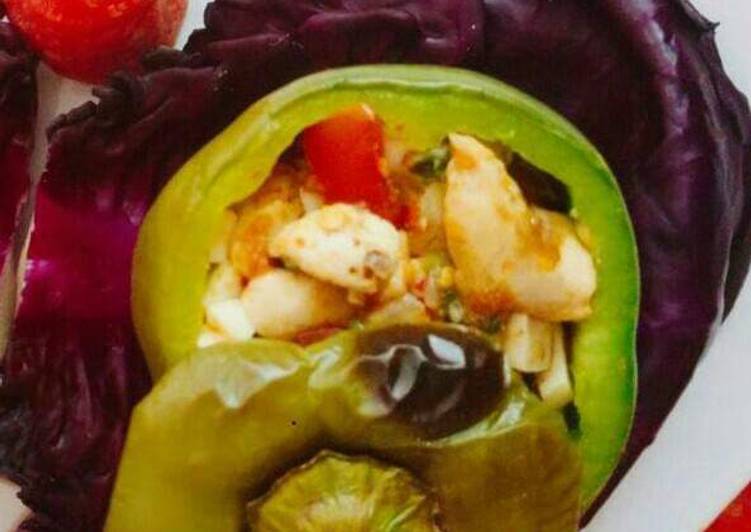 Recipe of Speedy Stuffed_chiken_capsicum