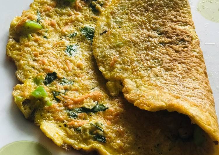 Recipe of Perfect Vegetable Oats Omelette