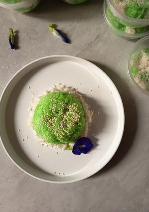 Foto resep Xoi La Dua (Ketan Pandan Manis Khas Vietnam)