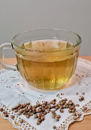 Una foto de Infusión de semillas de coriandro 🍵 Infusión de semillas de cilantro 🌱