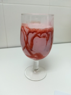 Una foto de Batido de fresa