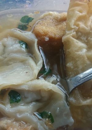 Foto resep Pangsit kuah (goreng + kukus)