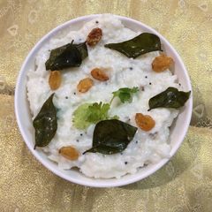 Simple heavenly curd rice A picture of Simple heavenly curd rice.