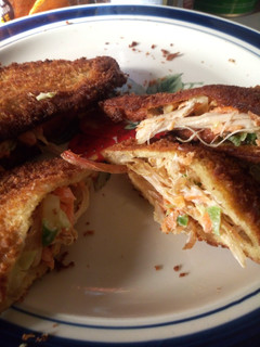 A picture of Tasty Bread Pockets snacks (with chicken filling).