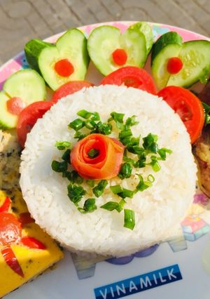 Hình của món Cơm tấm sườn chả.