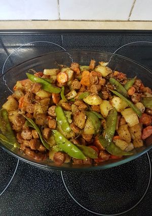 A picture of Sausage casserole.
