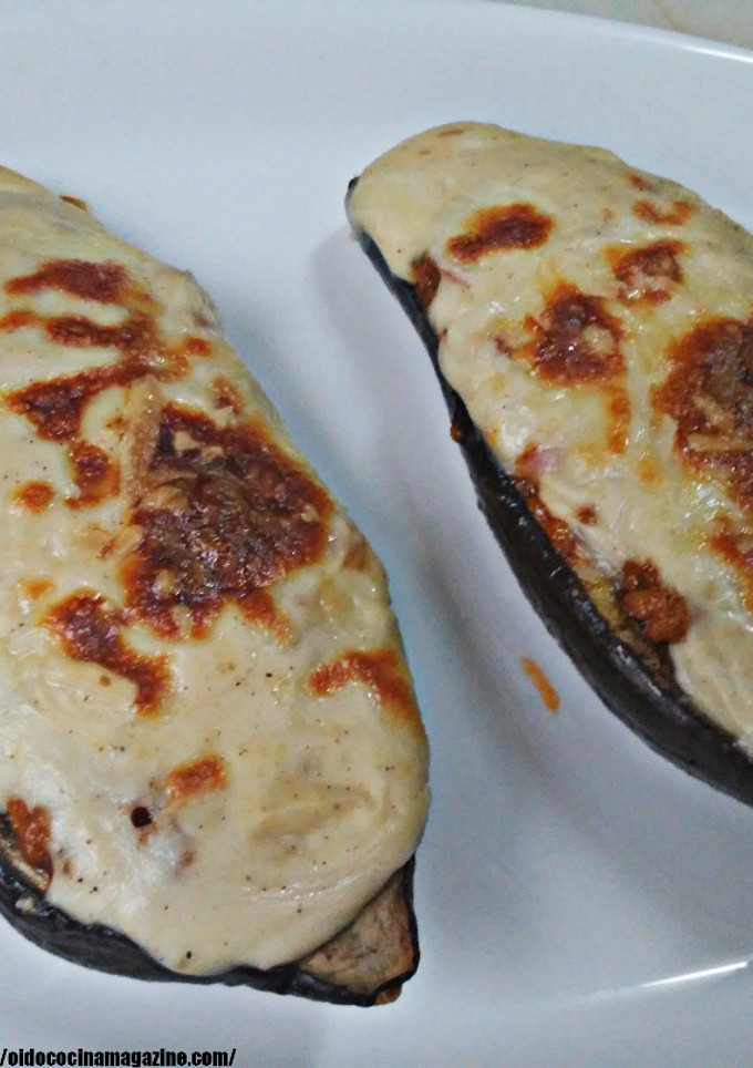 Una foto de Berenjenas boloñesa gratinadas con bechamel