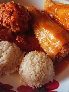 Töltött paprika jázmin rizzsel recept fotója