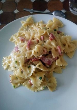 Une photo de Pâte carbonara
