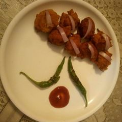 A picture of Soyabean pakodi.